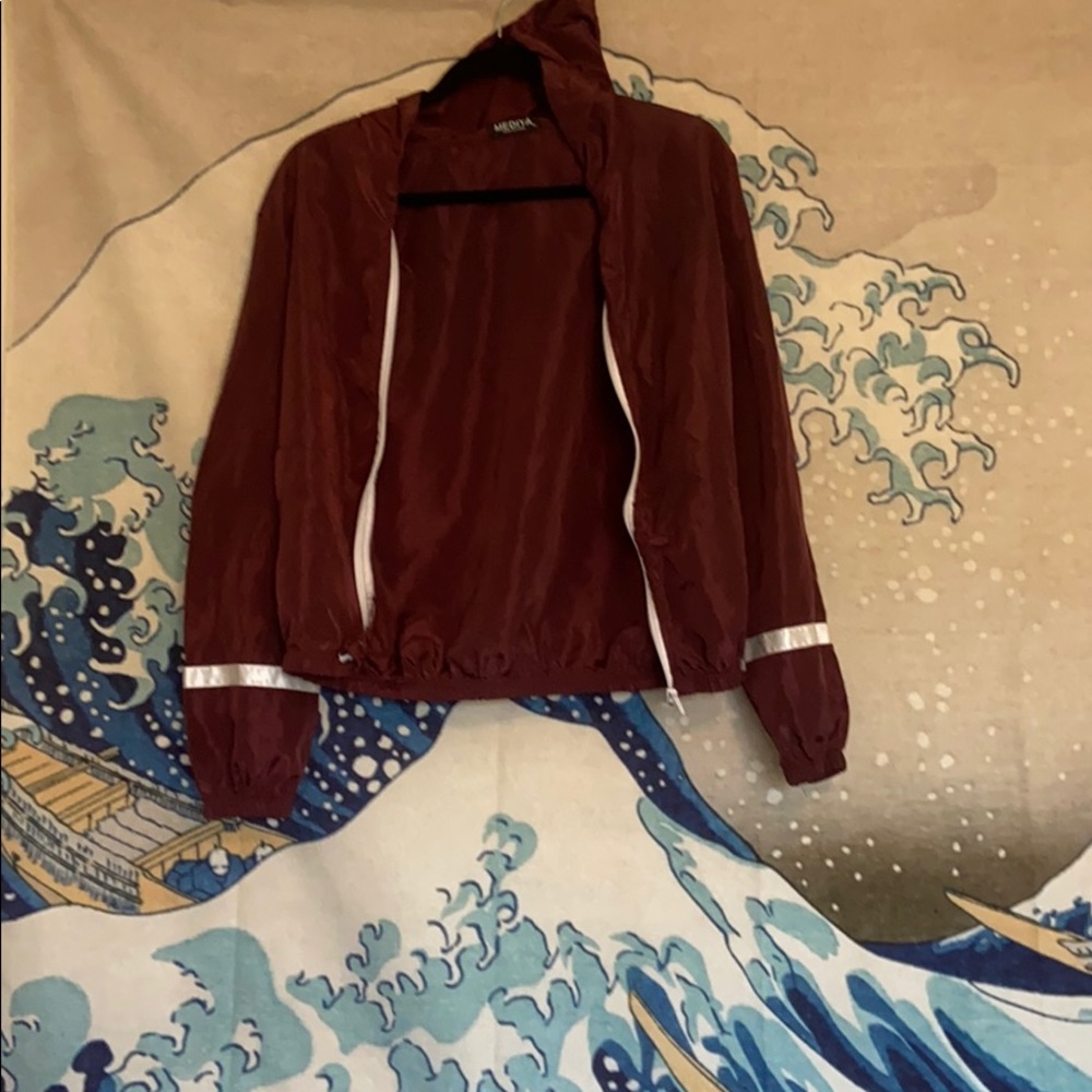 Maroon Windbreaker